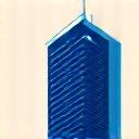 Icon of a secure data center building, representing physical security measures.